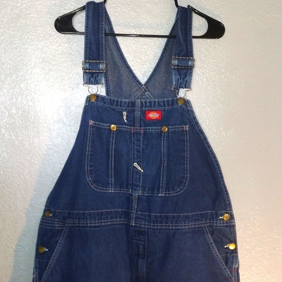 Men's Vintage Denim 100% cotton Carpenter Dickies Overalls 42 x 30